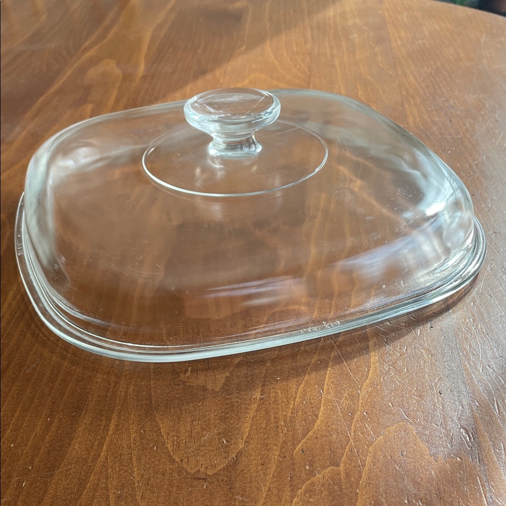 Pyrex Domed Dutch Oven Lid A12C - 10 1/2” Square Lid -No Chips or Cracks